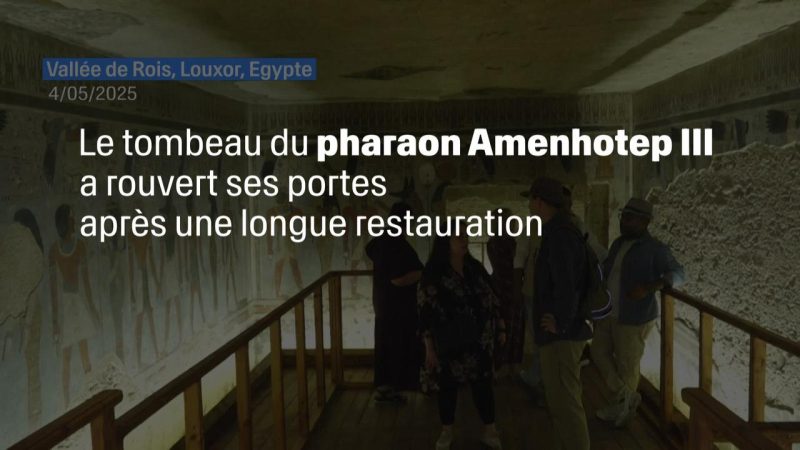 La tombe d’Amenhotep III rouvre dans la vallée des Rois après plus de deux décennies de restauration