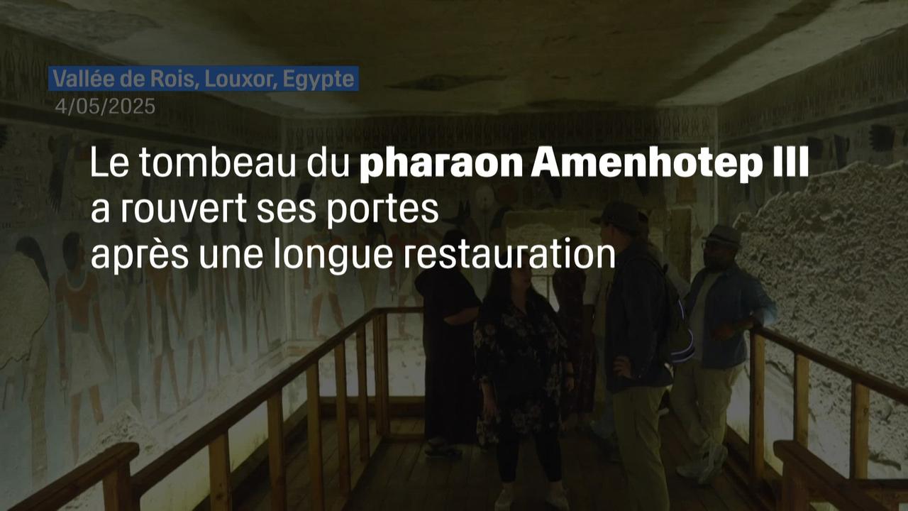 La tombe d’Amenhotep III rouvre dans la vallée des Rois après plus de deux décennies de restauration