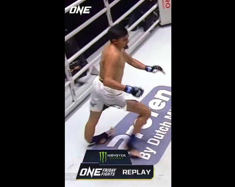 Boxe thaï à Bangkok: fracture du tibia dès l’ouverture du combat au One Friday Nights 134