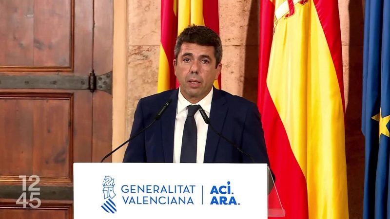Le président de la Communauté valencienne démissionne, un an après les inondations meurtrières